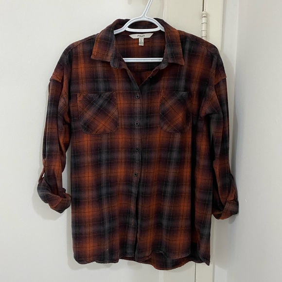 Plaid button up - Picture 2 of 3
